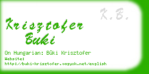 krisztofer buki business card
